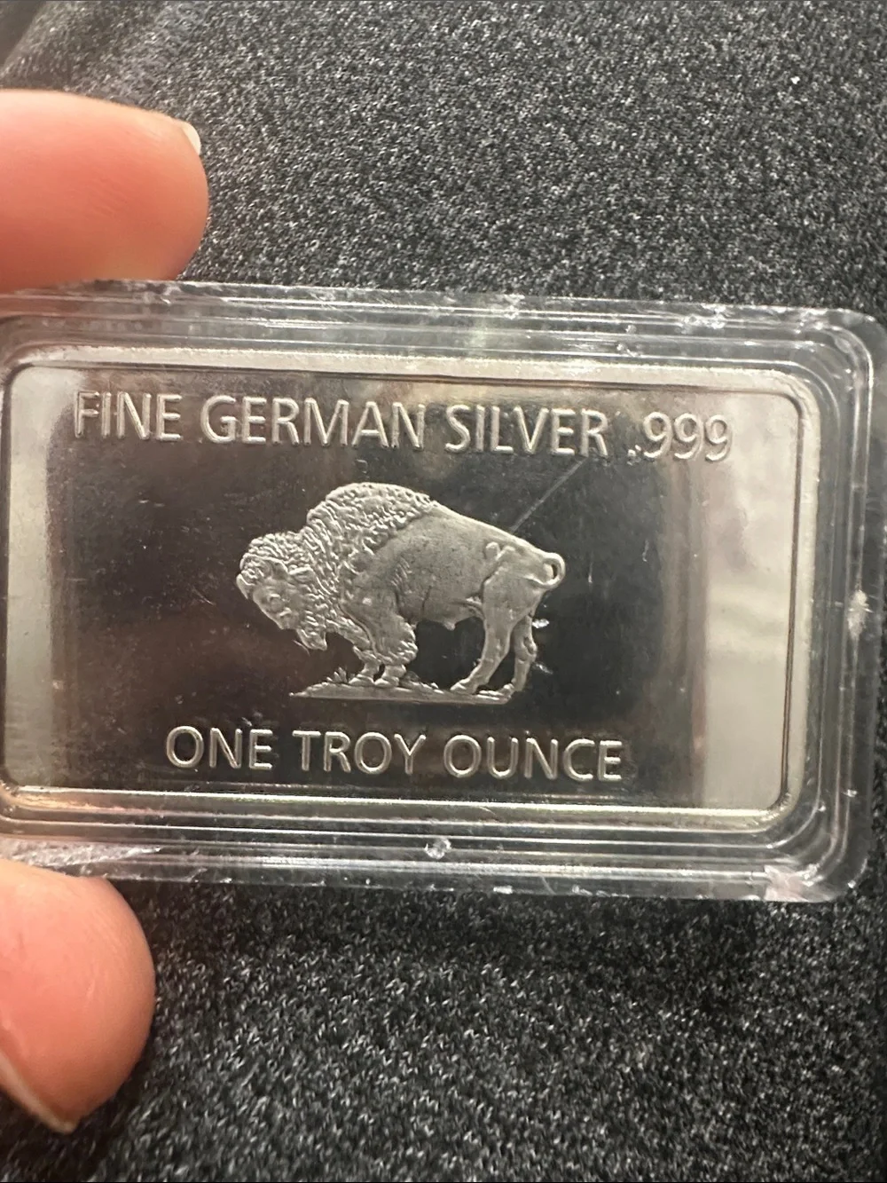 1 oz One Troy Ounce USA American Buffalo .999 Fine Tin Bullion Bar Sn Element - Picture 2 of 2
